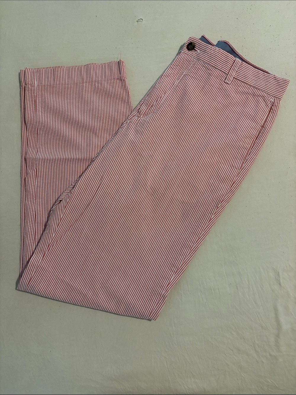 Izod Red & White Striped Chinos